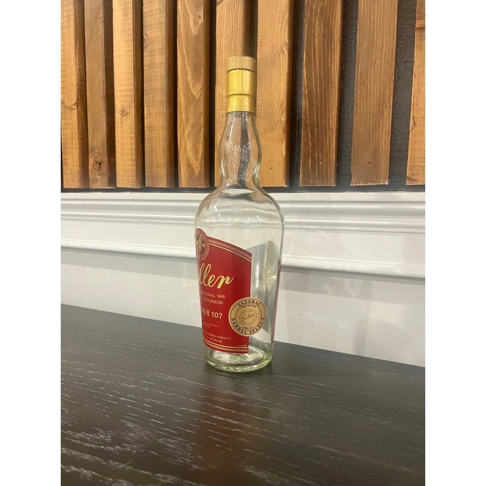 Weller Antique 107 Empty Bourbon Bottle Sazerac Barrel Select Not Rinsed 750